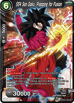 SS4 Son Goku, Prepping for Fusion (BT14-125) [Cross Spirits] 