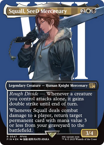 Squall, SeeD Mercenary (Borderless) (Surge Foil) [FINAL FANTASY] 