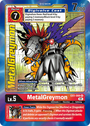 MetalGreymon [EX1-008] (Alternate Art) [Classic Collection] 