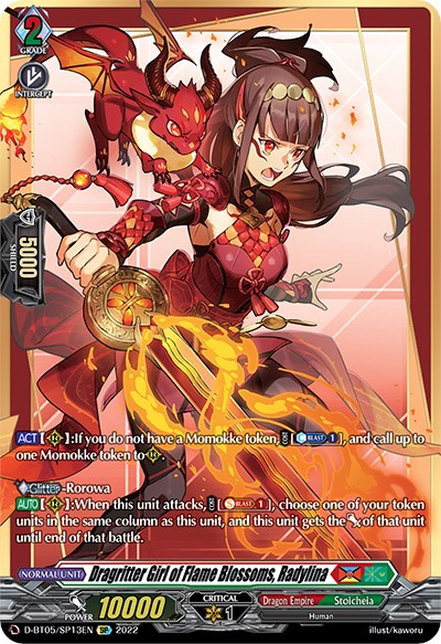 Dragritter Girl of Flame Blossoms, Radylina (D-BT05/SP13EN) [Triumphant Return of the Brave Heroes]