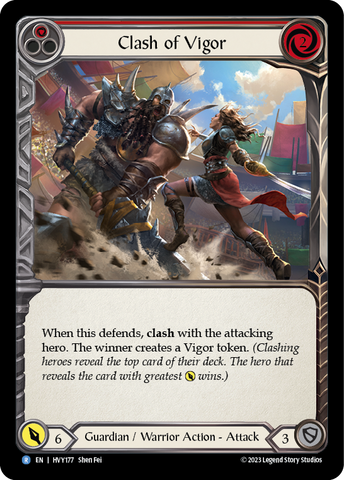 Clash of Vigor (Red) [HVY177] (Heavy Hitters) Rainbow Foil 