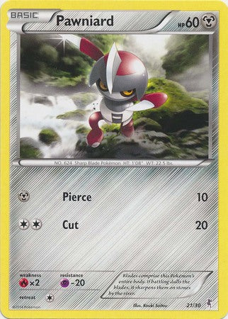 Pawniard (21/30) [XY: Trainer Kit 1 - Bisharp] 