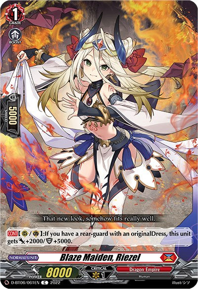 Blaze Maiden, Riezel (D-BT06/061EN) [Blazing Dragon Reborn] 