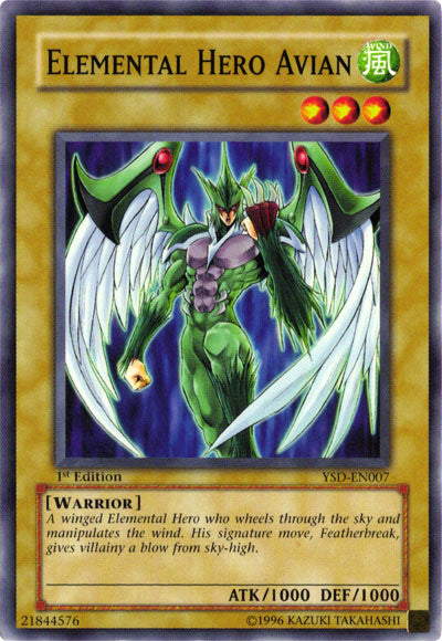 Elemental Hero Avian [YSD-EN007] Common 