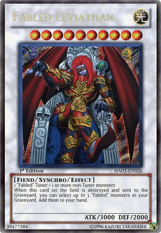 Fabled Leviathan [HA03-EN026] Secret Rare 