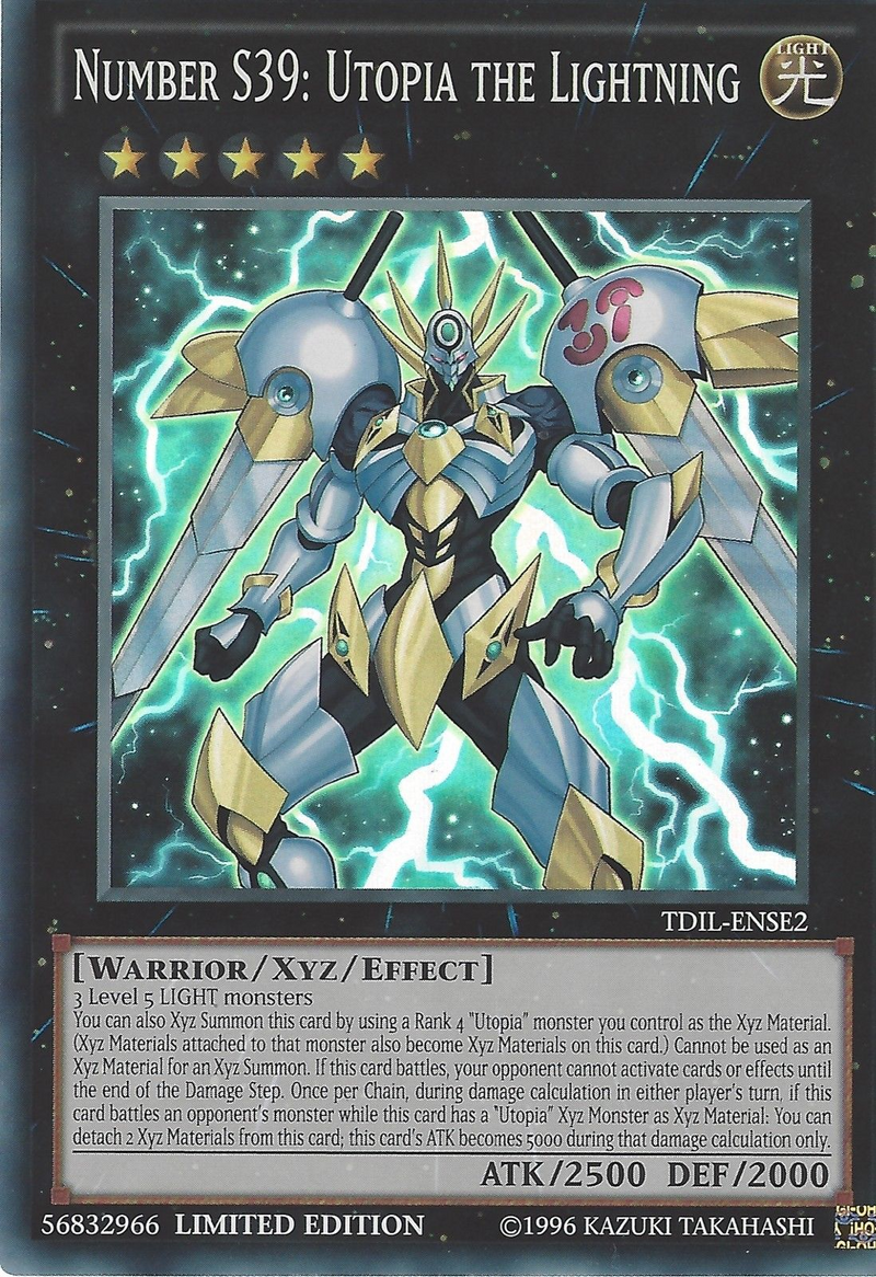 Number S39: Utopia the Lightning [TDIL-ENSE2] Super Rare 