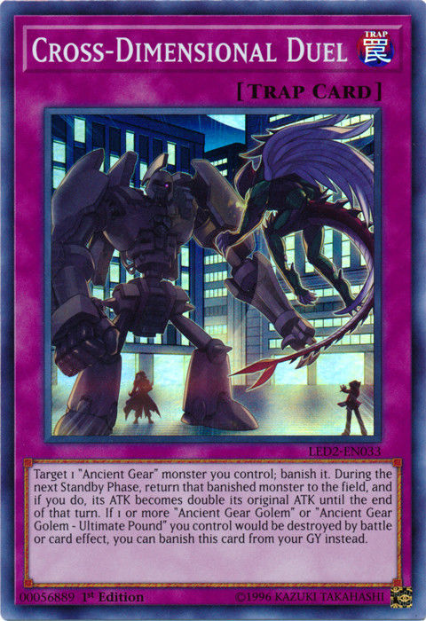 Cross-Dimensional Duel [LED2-EN033] Super Rare 