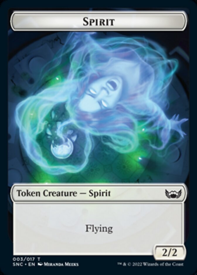 Ogre Warrior // Spirit Double-Sided Token [Streets of New Capenna Tokens] 