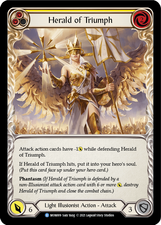 Herald of Triumph (Yellow) [MON009] (Monarch) 1st Edition Normal 