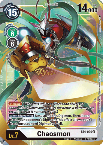 Chaosmon [BT4-090] (Alternate Art) [Great Legend] 