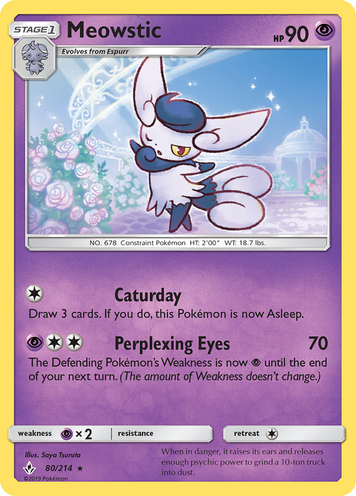 Meowstic (80/214) [Sun &amp; Moon: Unbroken Bonds] 
