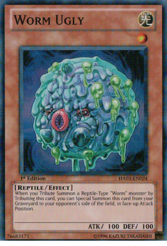 Ugly Worm [HA03-EN024] Super Rare 