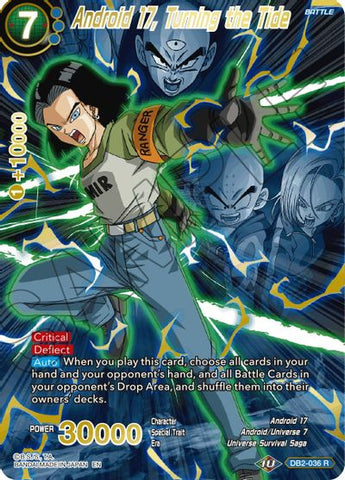 Android 17, Turning the Tide (Alternate Art) (DB2-036_R) [Special Anniversary Set 2021] 