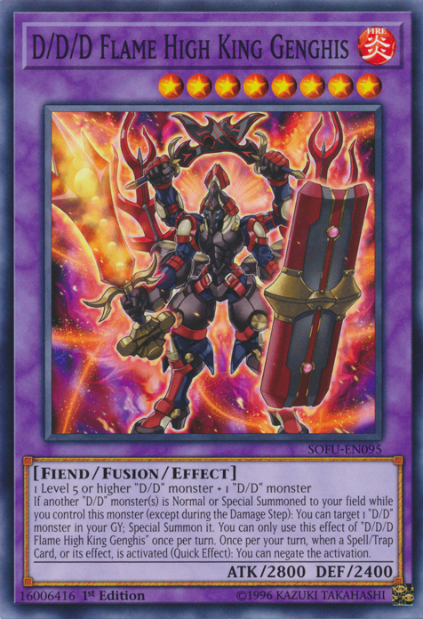 D/D/D Flame High King Genghis [SOFU-EN095] Common 