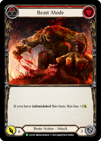 Beast Mode (Red) [LGS146] (Promo) Rainbow Foil 