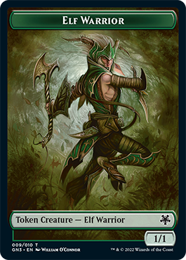 Bird Illusion // Elf Warrior Double-Sided Token [Game Night: Free-for-All Tokens] 