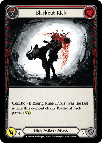 Blackout Kick (Red) [KSU009-R] (Katsu Hero Deck) 1st Edition Normal 