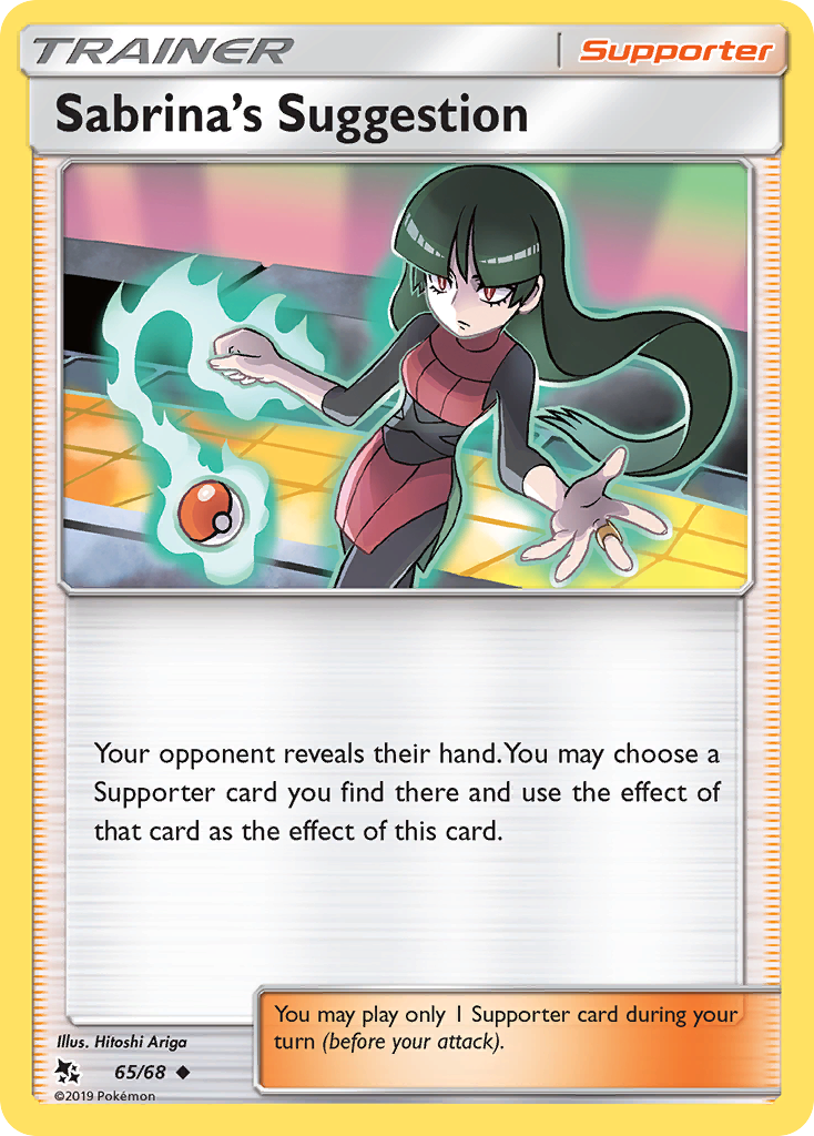 Sabrina's Suggestion (65/68) [Sun &amp; Moon: Hidden Fates] 