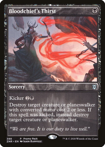 Bloodchief's Thirst (Promo Pack) [Zendikar Rising Promos] 