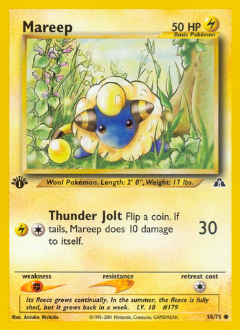 Mareep (58/75) [Neo Discovery 1st Edition] 