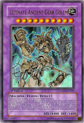 Ultimate Ancient Gear Golem [LODT-EN043] Ultra Rare 