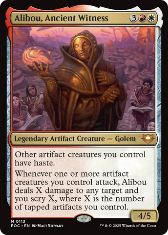 Alibou, Ancient Witness [Edge of Eternities Commander] 