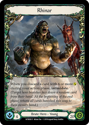 Rhinar // Rhinar, Reckless Rampage [WTR002-T // WTR001-T] (Welcome to Rathe) Alpha Print Normal 