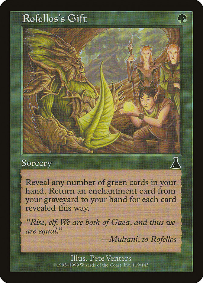 Rofellos's Gift [Urza's Destiny] 