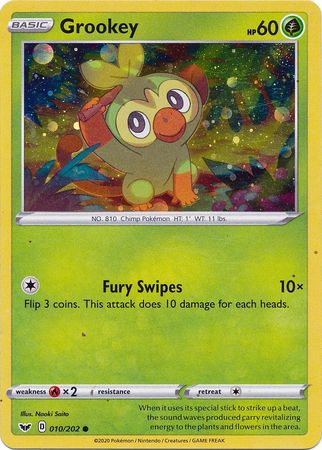 Grookey (010/202) (Cosmos Holo) [Sword & Shield: Base Set]