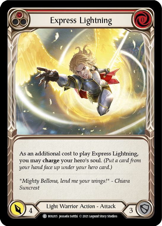 Express Lightning (Red) [BOL015] (Monarch Boltyn Blitz Deck) 