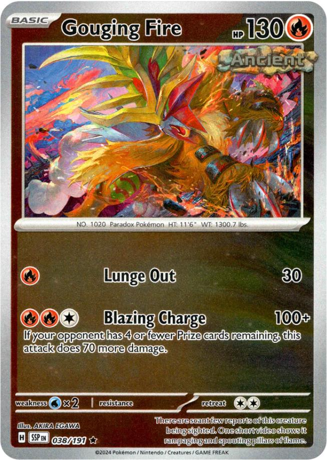 Gouging Fire (038/191) [Scarlet &amp; Violet: Surging Sparks] 