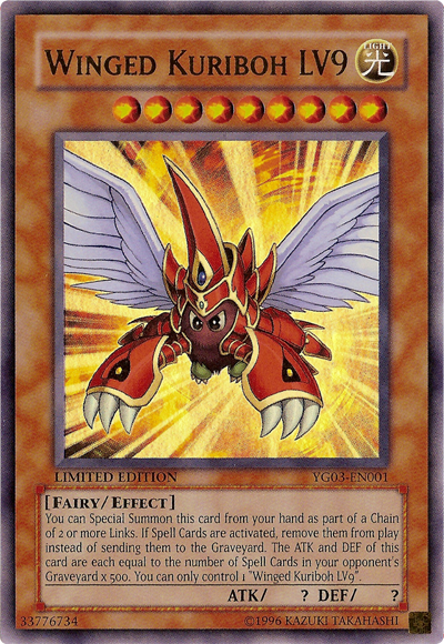 Winged Kuriboh LV9 [YG03-EN001] Ultra Rare 