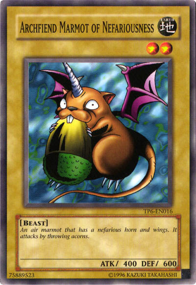 Archfiend Marmot of Nefariousness [TP6-EN016] Common 