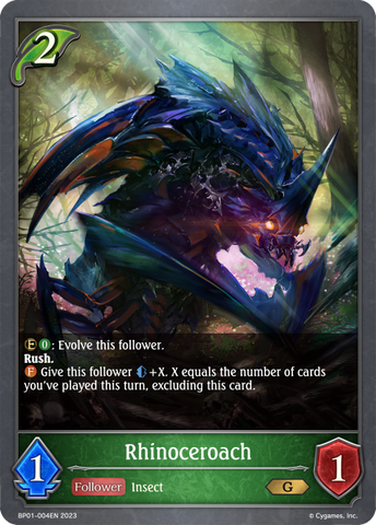 Rhinoceroach (BP01-004EN) [Advent of Genesis] 