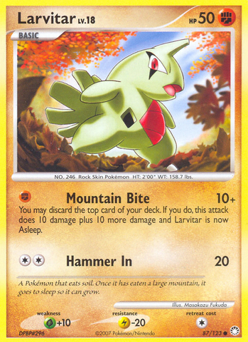 Larvitar (87/123) [Diamond &amp; Pearl: Mysterious Treasures] 