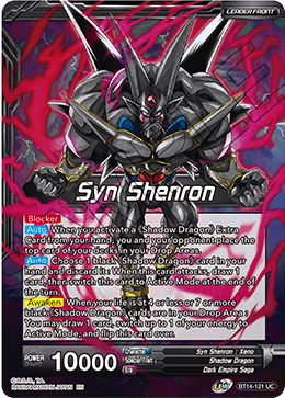 Syn Shenron // Syn Shenron, Resonance of Shadow (BT14-121) [Cross Spirits] 