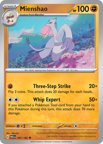 Mienshao (097/182) [Scarlet &amp; Violet: Paradox Rift] 