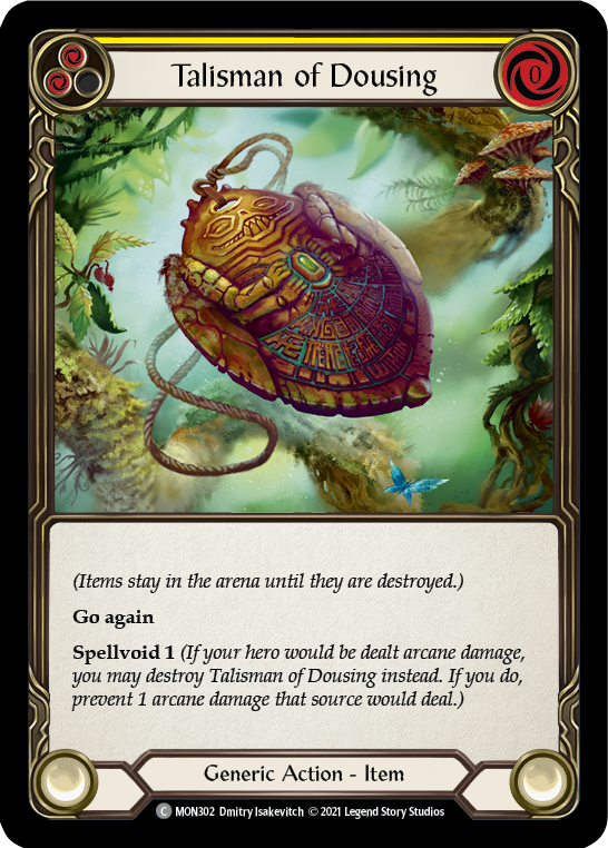 Talisman of Dousing [MON302-RF] (Monarch) 1st Edition Rainbow Foil 