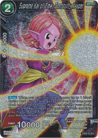 Supreme Kai of Time, Continuity Keeper (Foil) (EX02-03) [Dark Demon's Villains] 