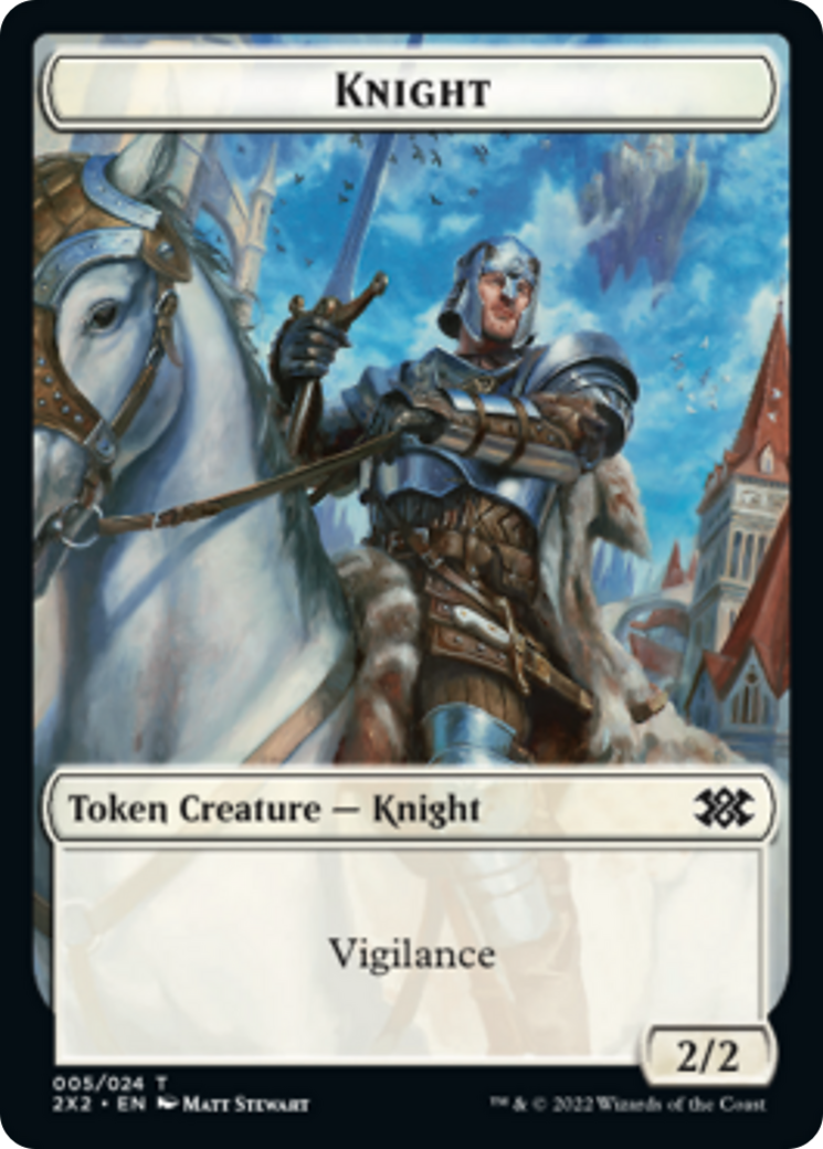 Spider // Knight Double-Sided Token [Double Masters 2022 Tokens] 