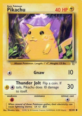 Pikachu (58/102) (E3 Stamped Promo) [Miscellaneous Cards] 
