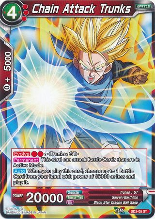 Chain Attack Trunks (Starter Deck - The Extreme Evolution) (SD2-05) [Cross Worlds] 