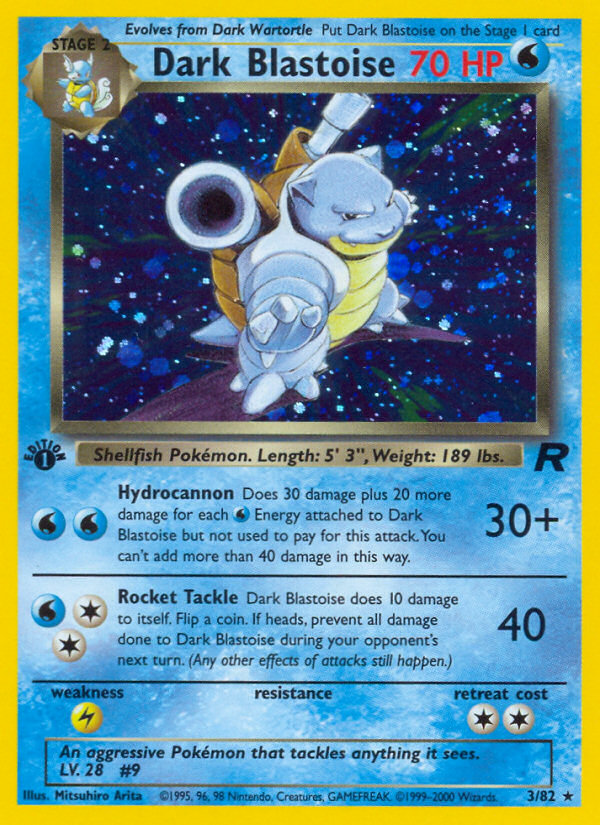 Dark Blastoise (3/82) [Team Rocket 1st Edition] 