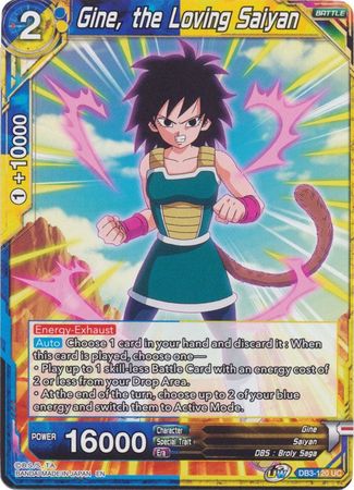 Gine, the Loving Saiyan (DB3-120) [Giant Force] 