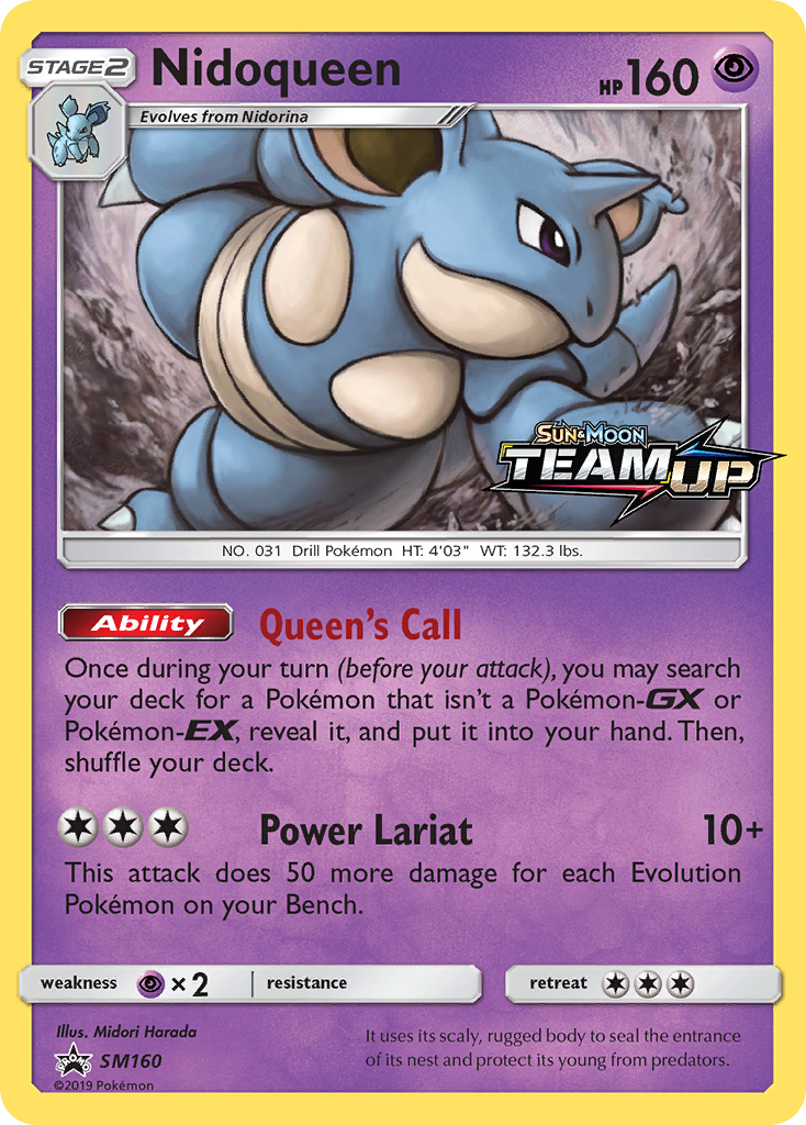 Nidoqueen (SM160) [Sun &amp; Moon: Black Star Promos] 