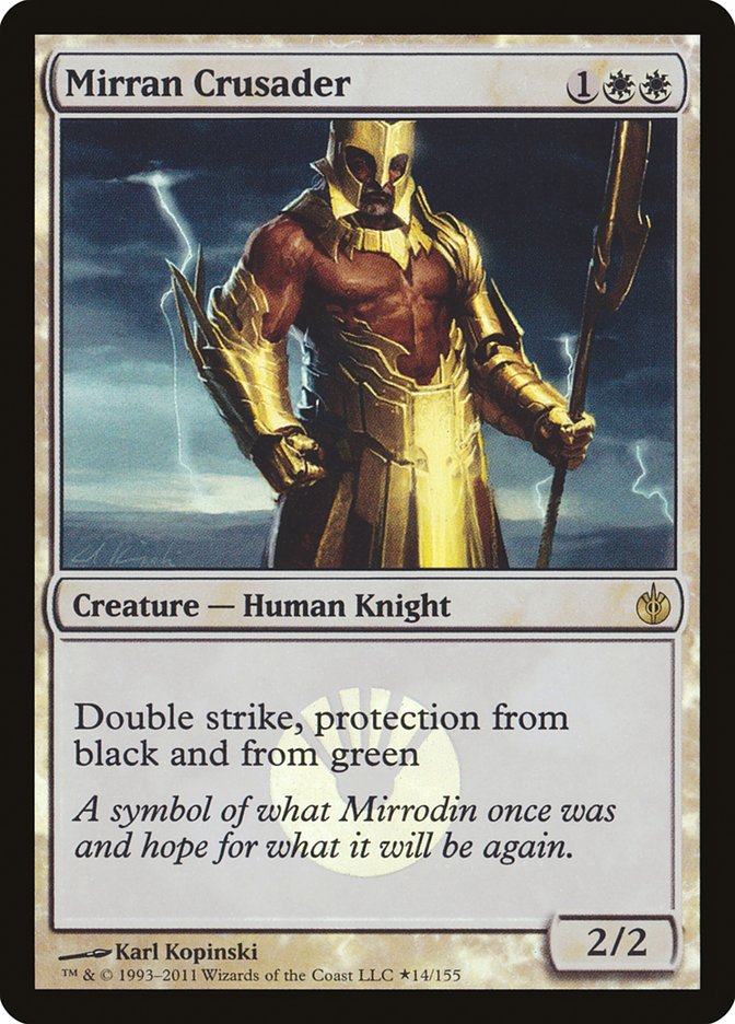 Mirran Crusader (Buy-A-Box) [Mirrodin Besieged Promos] 