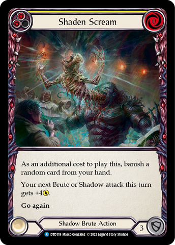 Shaden Scream (Yellow) [DTD119] (Dusk Till Dawn) Rainbow Foil 