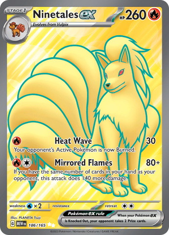 Ninetales ex (186/165) [Scarlet &amp; Violet: 151] 