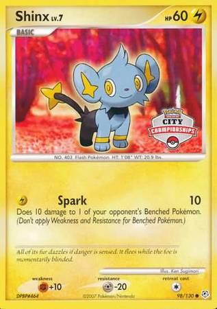 Shinx (98/130) (City Championships Promo) [Nintendo: Black Star Promos] 
