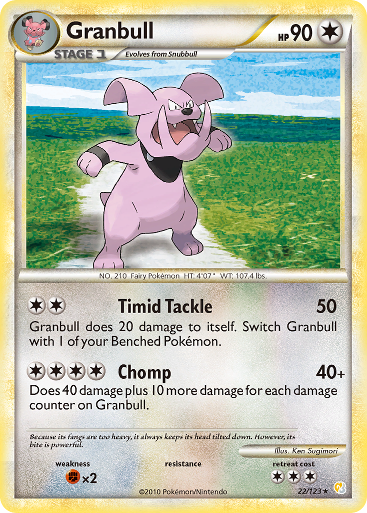 Granbull (22/123) [HeartGold &amp; SoulSilver: Base Set] 